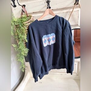 Vintage old style 6 pack crew neck sweatshirt